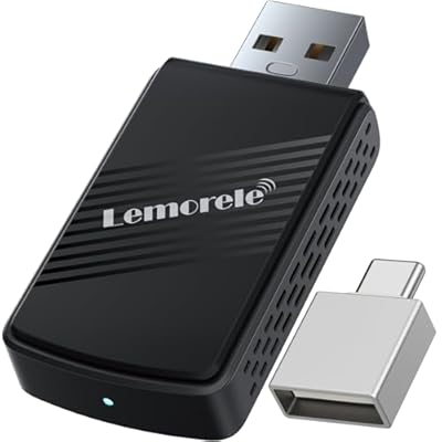 Lemorele P80 Mini Wireless CarPlay Adapter&Android Auto Adapter