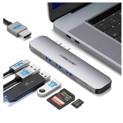 LEMORELE TC52 USB-C 7 IN -2- DOCK WITH 4K HDMI HUB