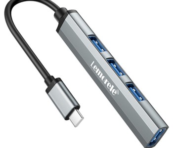LEMORELE TC57 USB-C 4-in-1 HUB WITH USB 3.0 AND 3×USB 2.0 PORTS