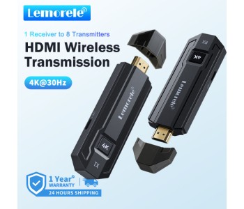 Lemorele P50 4K Wireless HDMI Transmitter and Receiver Kit HDMI Video Extender