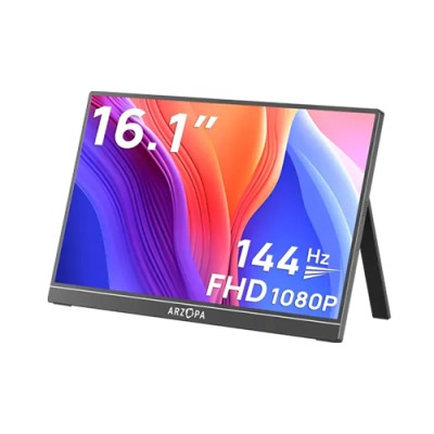 ARZOPA Z1FC 16.1"Display 144Hz FHD IPS Portable Gaming Monitor