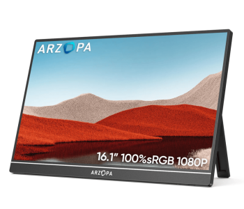 Arzopa Z1RC 2.5K Brilliant QHD 500nits 8bit Display Portable Monitor