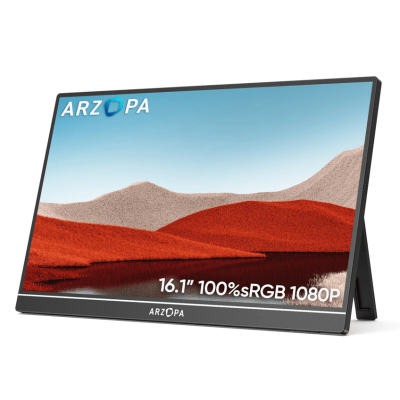 Arzopa Z1RC 2.5K Brilliant QHD 500nits 8bit Display Portable Monitor