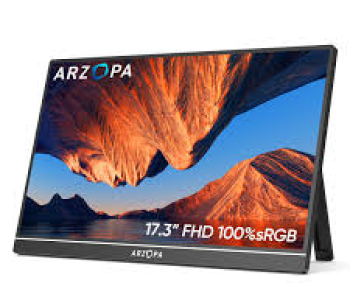 Arzopa A1M Portable Laptop Monitor | 1080P 17.3'' FHD IPS